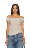 More To Come Malia Open Back Knit Top In Ë² Ì´ì§