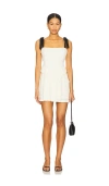 More To Come Margo Tie Strap Mini Dress In White