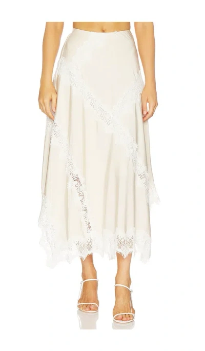 More To Come Merrick Lace Maxi Skirt In White