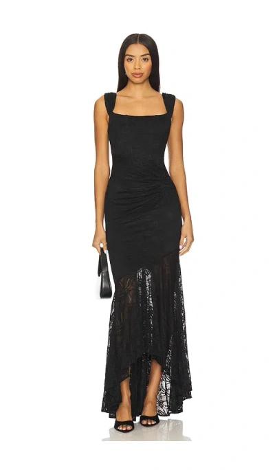 More To Come Micah Corset Dress In Black