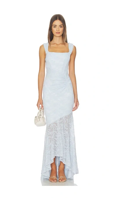 More To Come Micah Corset Dress In Blue