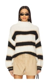 More To Come Michelle Sweater In 黑色 & 褐色