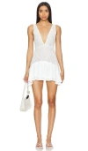 Shop More To Come Mila Ruffle Mini Dress In White