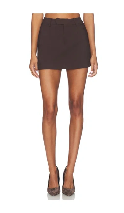 More To Come Miley Mini Skirt In Brown