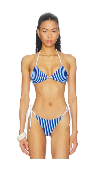 More To Come Monica Bikini Top In Blue