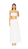 More To Come Mora Maxi Skirt Set In White