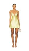 More To Come Nadya Mini Dress In Green