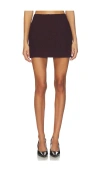 More To Come Nalia Mini Skirt In Brown