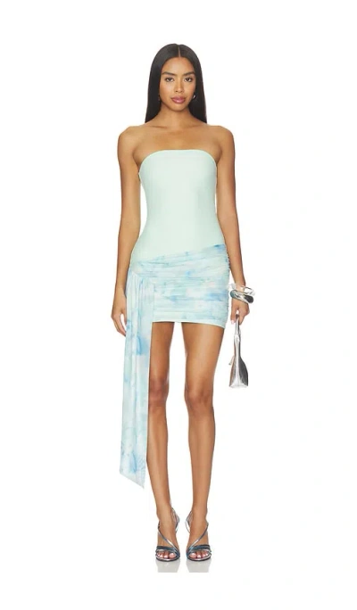 More To Come Navea Mini Dress In Blue