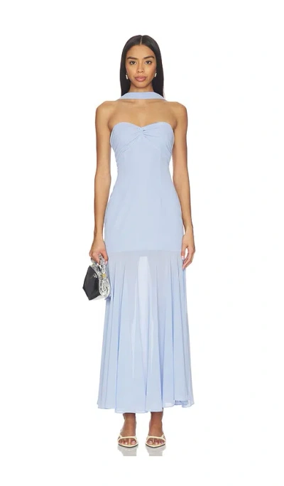 More To Come Nicola Maxi Dress In Blue