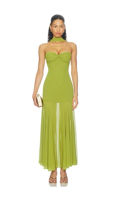 More To Come Nicola Maxi Dress In Green