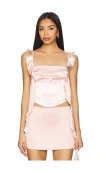 More To Come Olivia Corset Top In 粉红胭脂系列