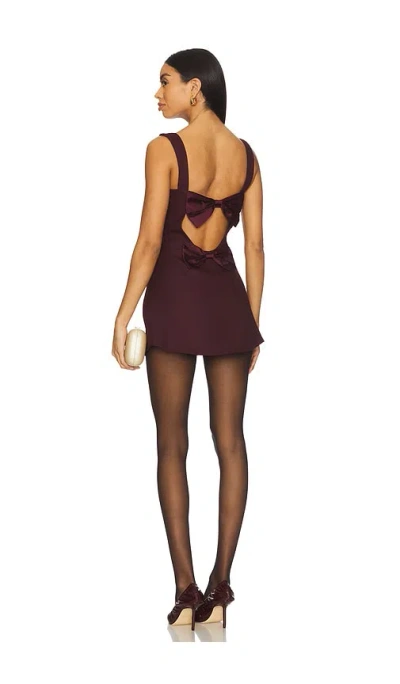 More To Come Oriana Mini Dress In Brown