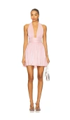 More To Come Palmer Mini Halter Dress In Pink