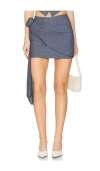 More To Come Pia Mini Skirt In Gray