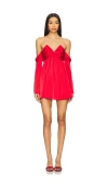 More To Come Regina Off Shoulder Dress In Red