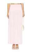More To Come Remi Maxi Skirt In 浅粉红