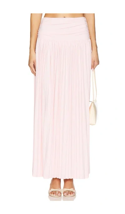More To Come Remi Maxi Skirt In 浅粉红