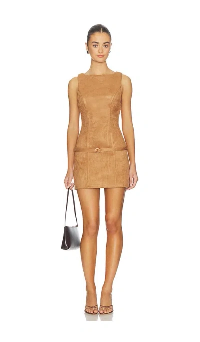 More To Come Rileigh Mini Dress In Brown