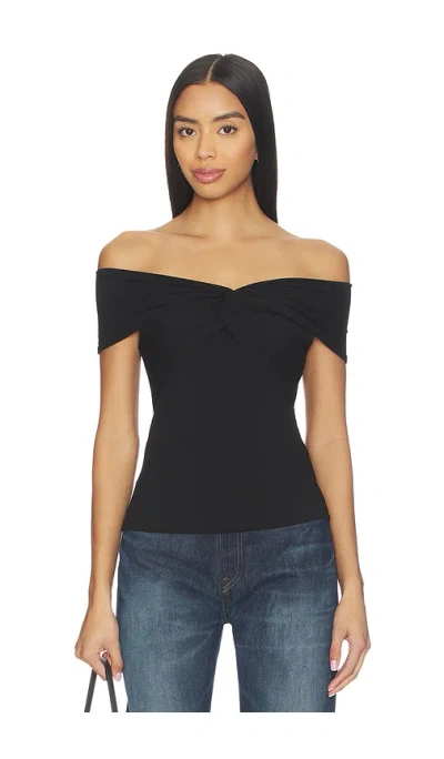 More To Come Rorie Off Shoulder Top In Black