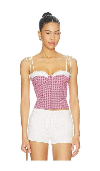 More To Come Roslyn Top In Red