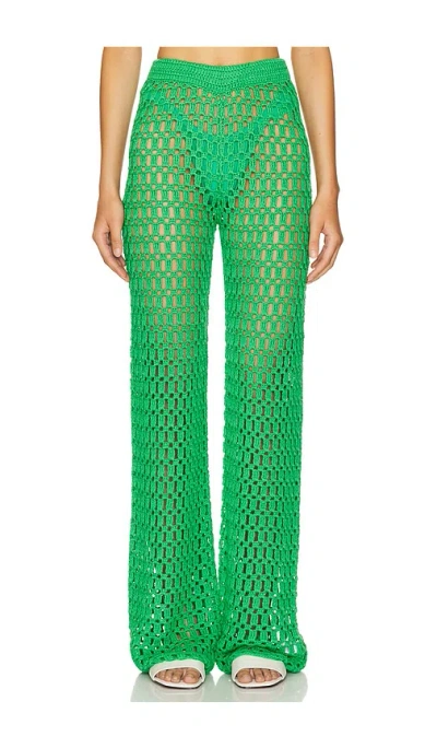 More To Come Rue Pant In Kelly Green