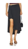 More To Come Shaina Midi Skirt In Black