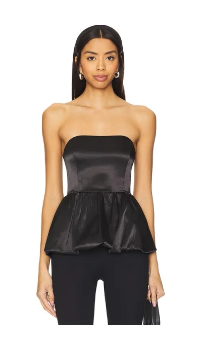 More To Come Shayla Bubble Top In Black