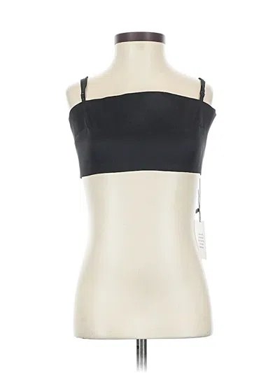 More To Come Sleeveless Top Black Strapless Neckline Tops
