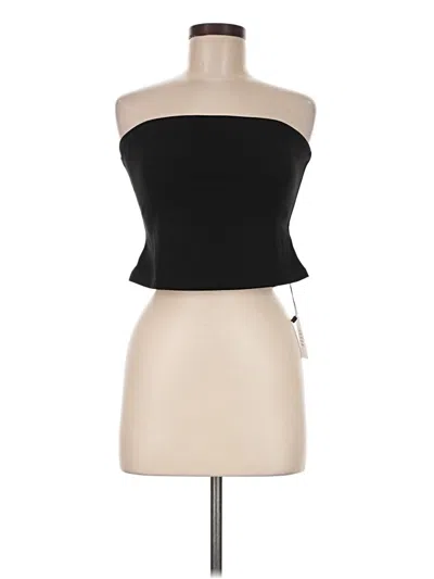 Pre-owned More To Come Sleeveless Top Black Strapless Neckline Tops