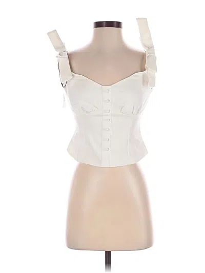 Pre-owned More To Come Sleeveless Top Ivory Strapless Neckline Tops