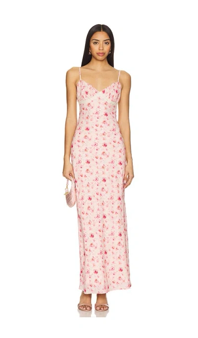 More To Come Stacey Maxi Dress In 粉红碎花
