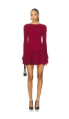 More To Come Stefani Mini Dress In Burgundy