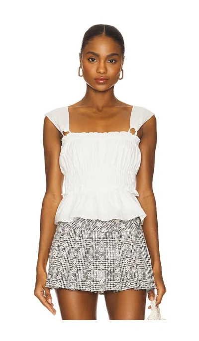 More To Come Tallulah Top In White