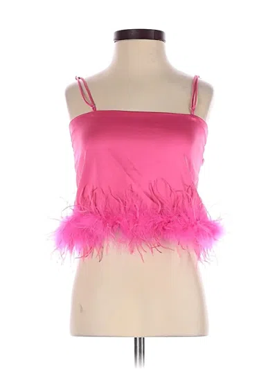 Pre-owned More To Come Tank Top Pink Strapless Neckline Tops
