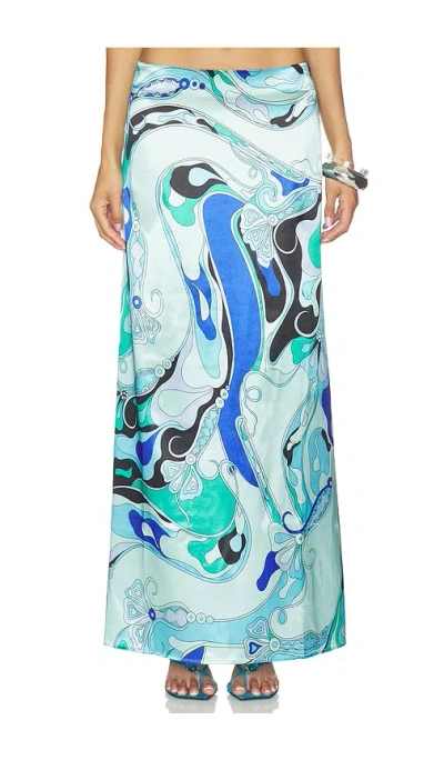 More To Come Tavianah Maxi Skirt In Multi