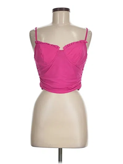 Pre-owned More To Come Tube Top Pink Strapless Neckline Tops