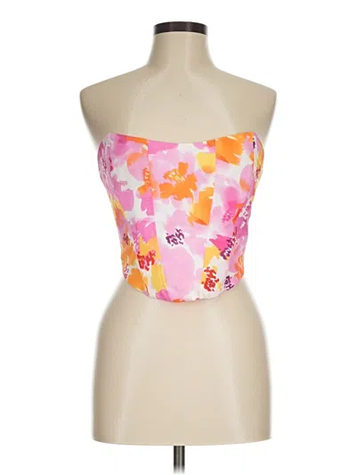 Pre-owned More To Come Tube Top Pink Strapless Neckline Tops
