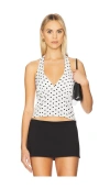 More To Come Vivan Halter Top In White