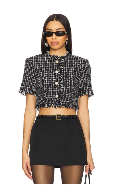 More To Come Wilma Button Front Top In Black