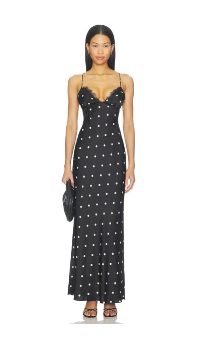 More To Come X Blake Evin Isabella Slip Maxi Dress In Black