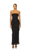 More To Come Xandra Maxi Dress In Black