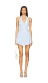 More To Come Yolani Mini Dress In 婴儿蓝条纹