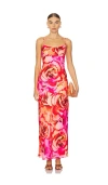 More To Come Zay Maxi Dress In Pink Floral