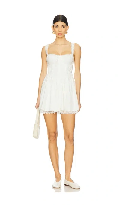 More To Come Zia Mini Dress In 白色