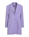 More Woman Coat Lilac Size L Polyester In Purple