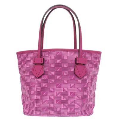 Pre-owned Moreau Coated Canvas Handbag Tote Bag () In Pink
