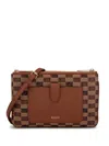 Moreau Double Pouch Crossbody Bag In Brown