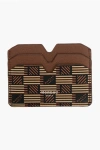 Moreau Geometric Patterned Classique Leather Card Holder