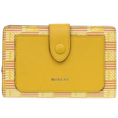 Pre-owned Moreau Gold Yellow Leather Wallet (bi-fold) ()